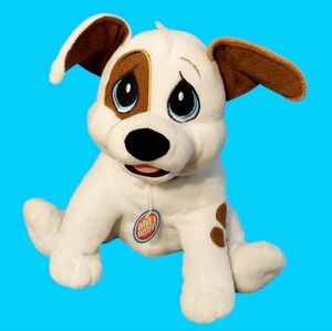 Dave and Busters Dalmation Puppy Dog Plush Stuffed Animal White And Brown 14"